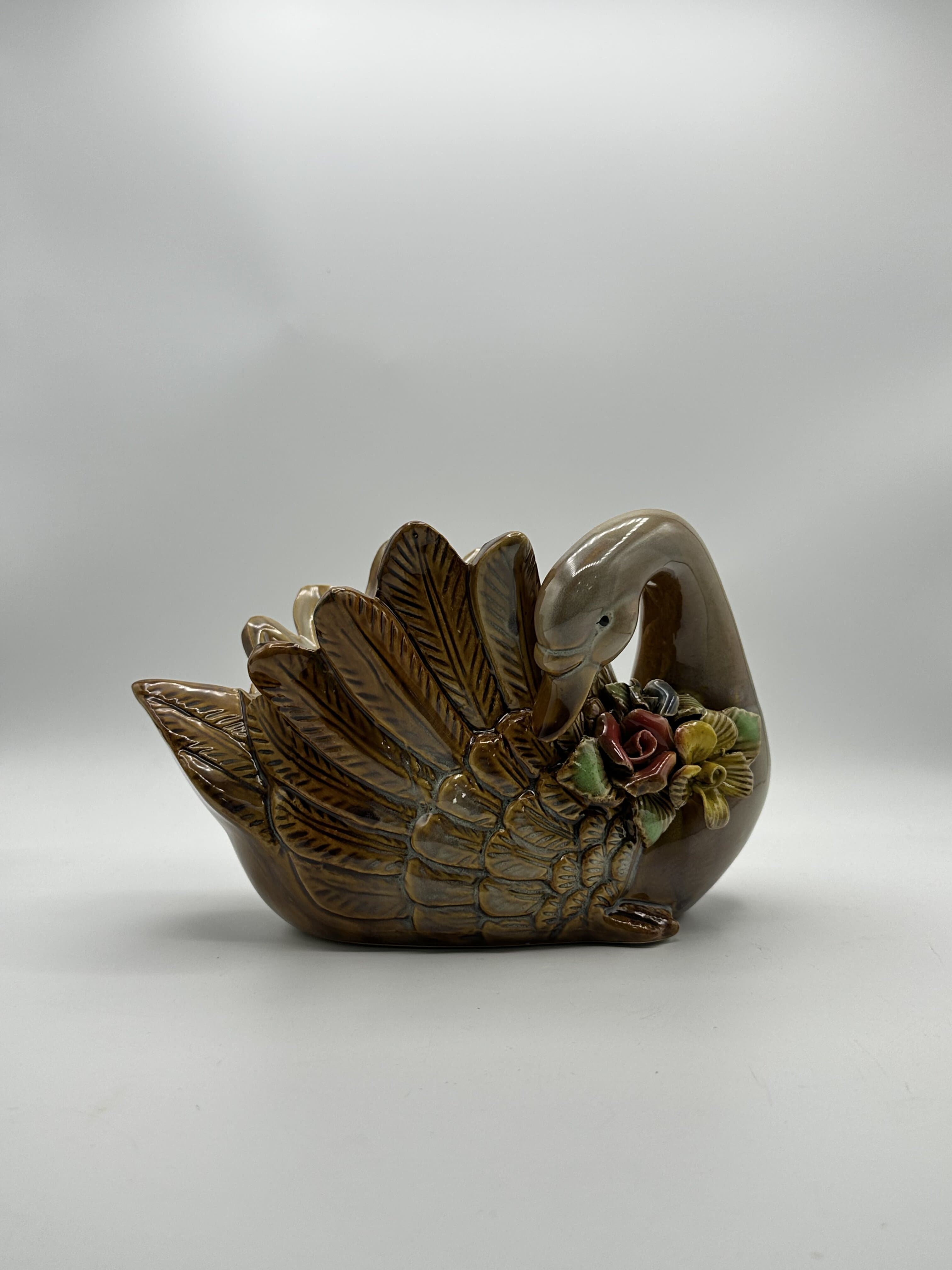 Swan Ceramic Vase — Hand-Finished Elegance